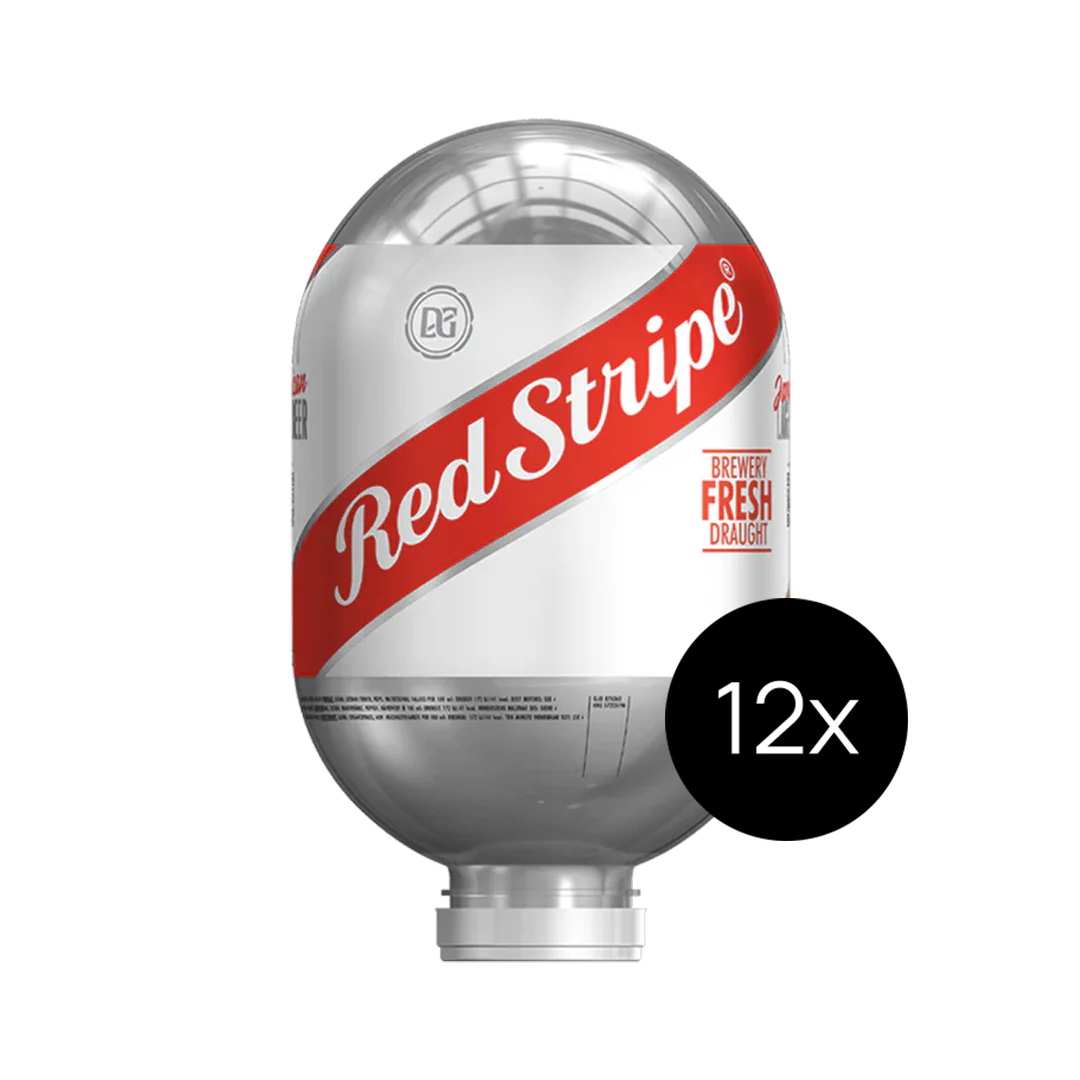 Red Stripe Bundle - 12x 8L BLADE Kegs